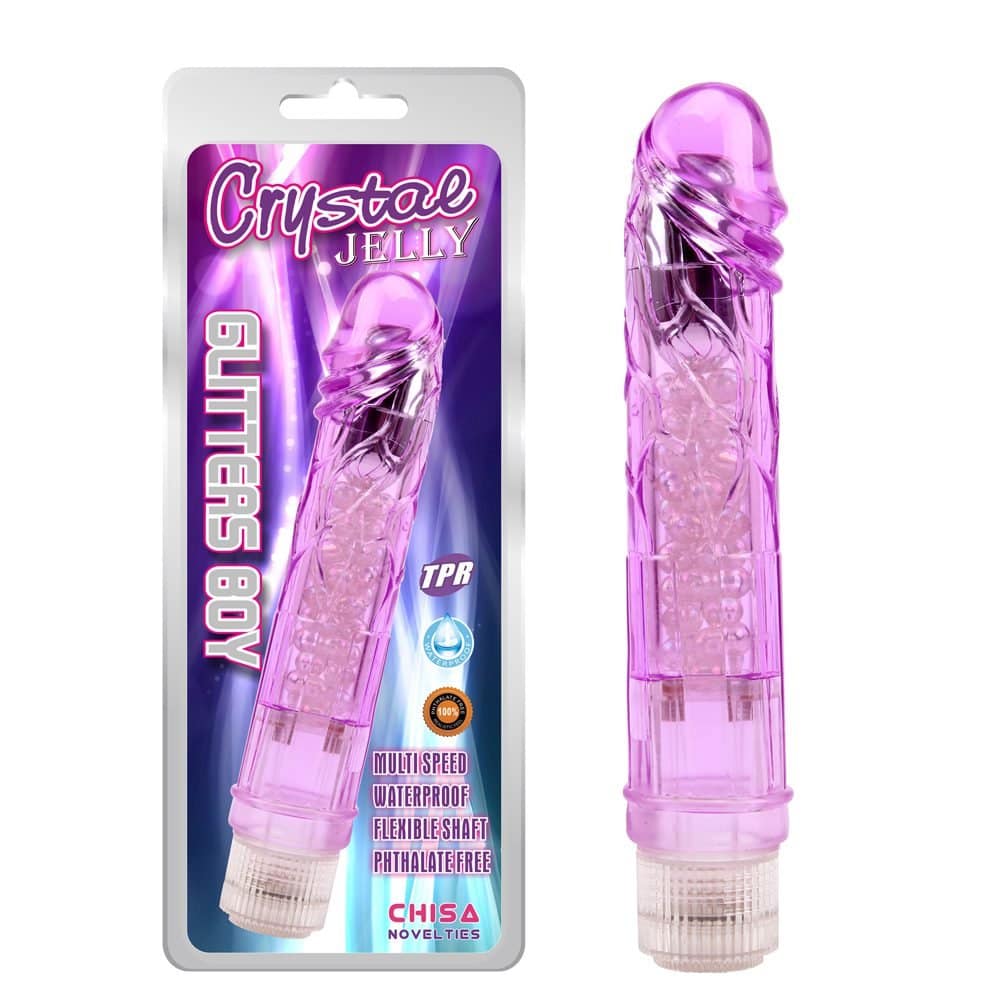Vibrador Cristal Jelly Glitters - Imagen 3