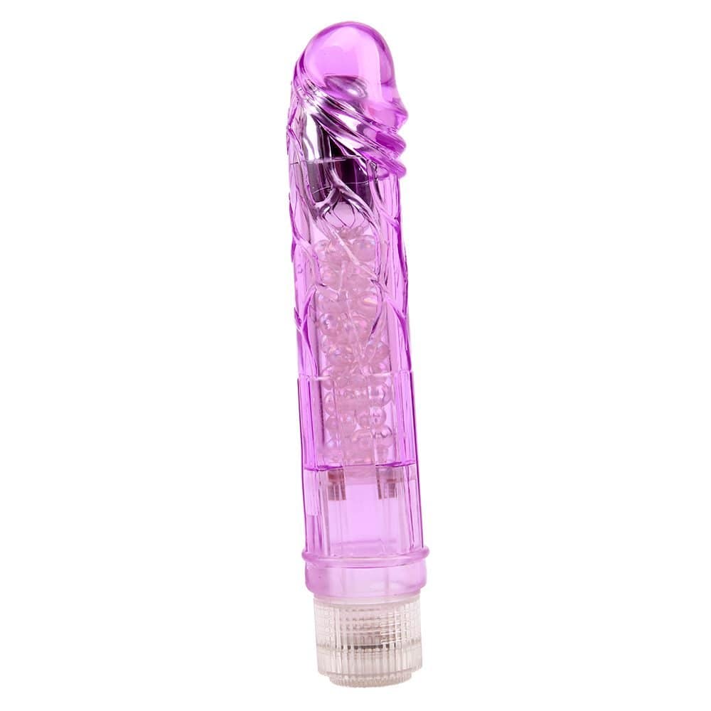 Vibrador Cristal Jelly Glitters