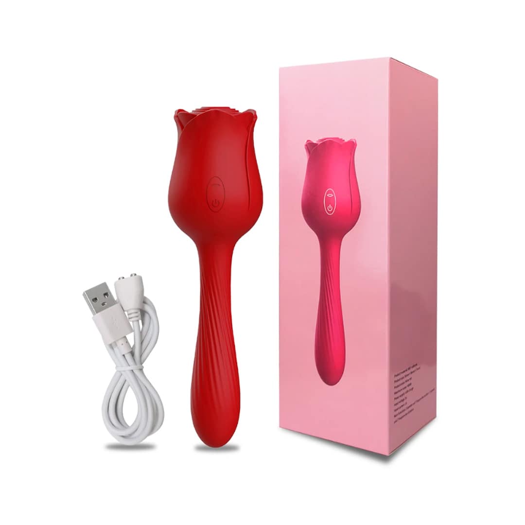 Vibrador succionador rosa - Imagen 2