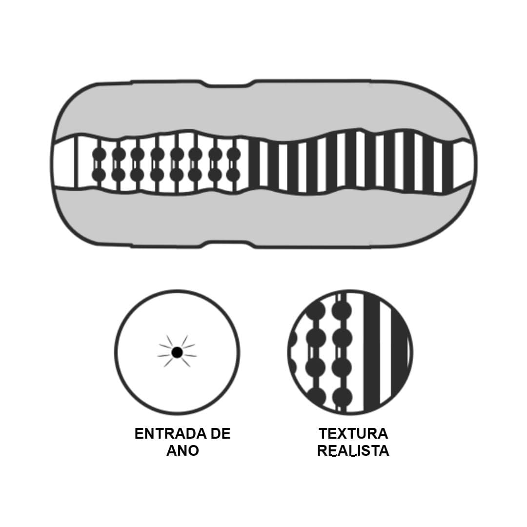 Masturbador masculino Stamina ano SexInACan - Imagen 2