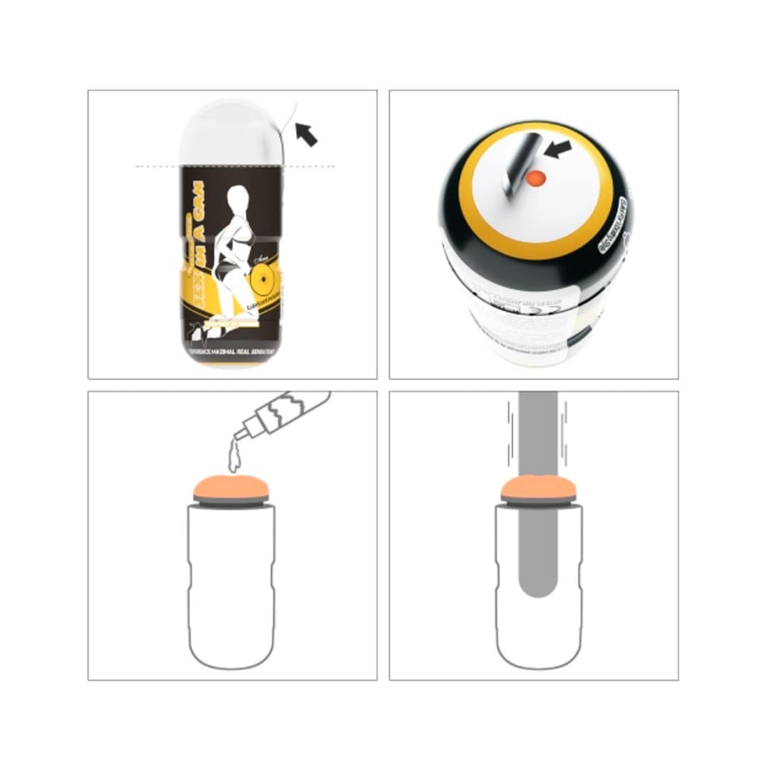 Masturbador masculino Stamina ano SexInACan - Imagen 3