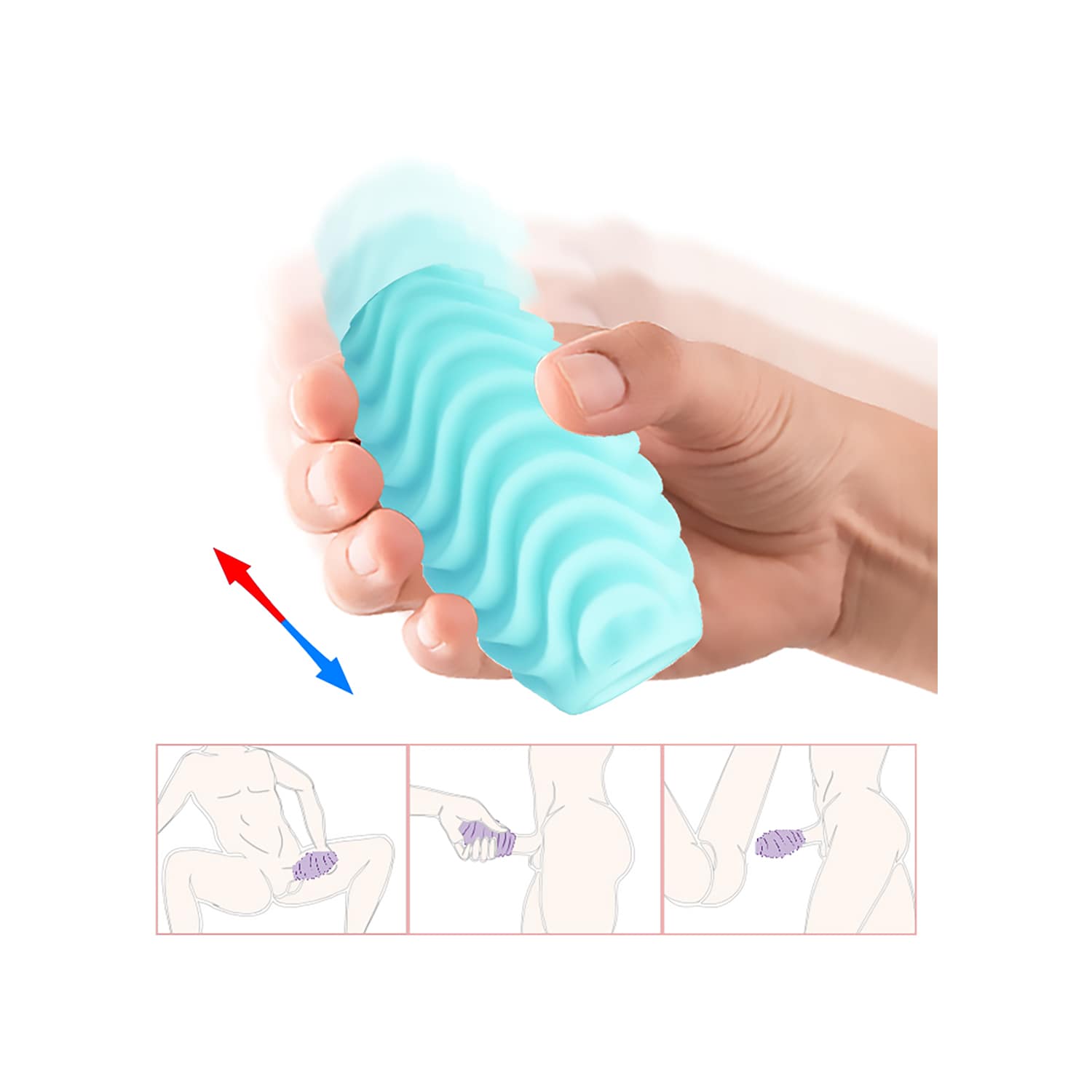 Huevo Masturbador Masculino Reversible Pretty Love - Imagen 2