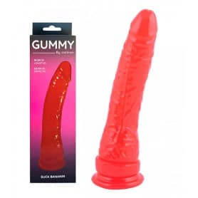 Consolador Jelly Bananin Rojo- Caiman - Imagen 2
