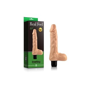 Vibrador cyberskin con testículos real Feel 8.0
