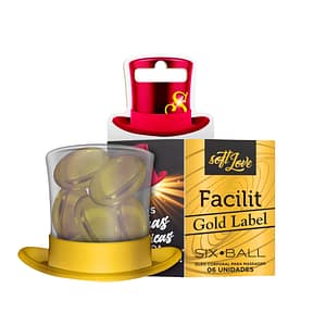 Adormecedor anal GoldLabel SIXBALL 6 Unidades