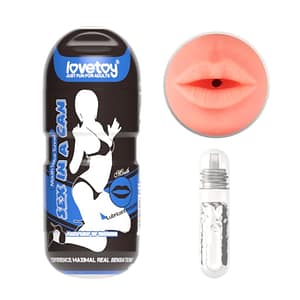 Masturbador masculino Lotus boca SexInACan LOVETOY