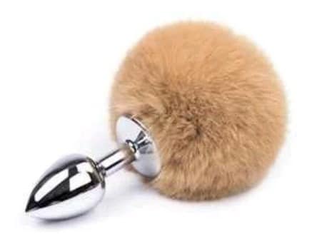 Plug cola de conejo Beige