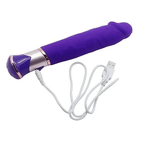 Vibrador Realistico Silicona Recargable Thrusting Dong, Usb - Imagen 2