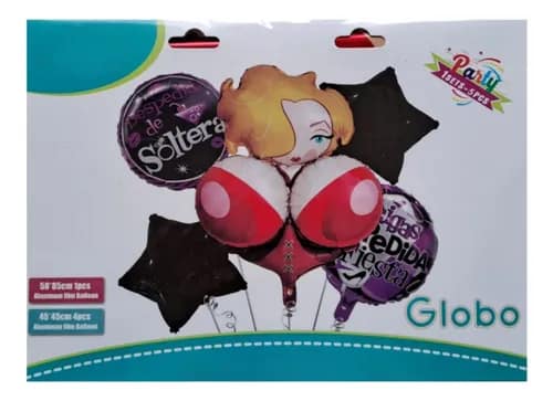 Set de globos despedida de solteras 5pcs - Imagen 2