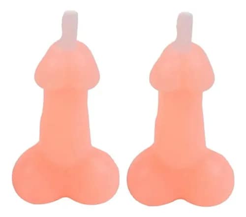Velas Figura Pene Despedida De Soltera 2x5cm