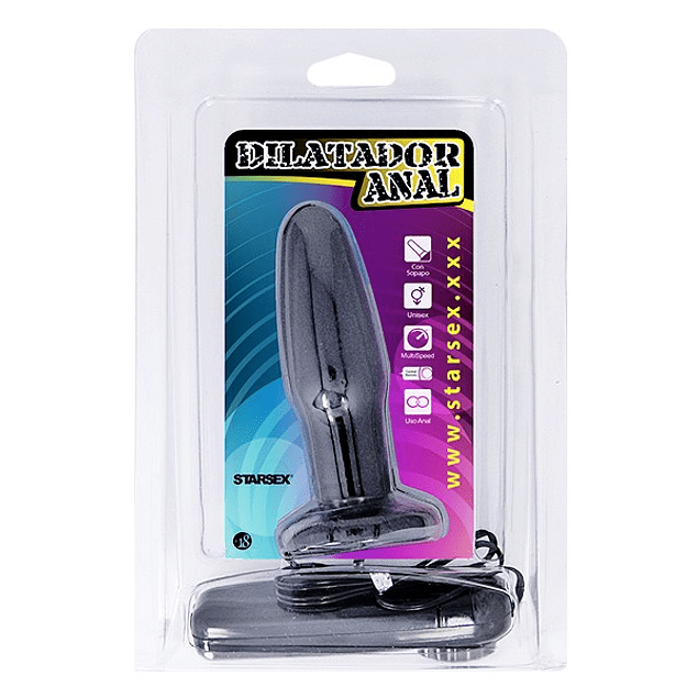 Vibrador Plug Anal Con Sopapo - Imagen 2