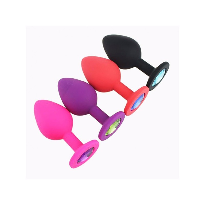 Plug anal joya silicona - Imagen 2